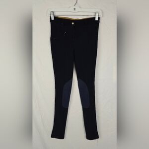 Ovation Navy Blue Equestrian Ladies 26 Breeches Knee Patch Horse Back Riding